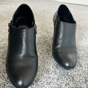 Black heeled booties